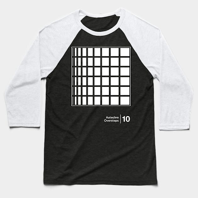 Oversteps - Autechre - Minimal Graphic Artwork Design Baseball T-Shirt by saudade